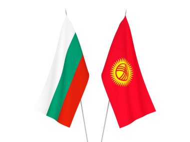 Bulgaristan ve Kırgızistan bayrakları