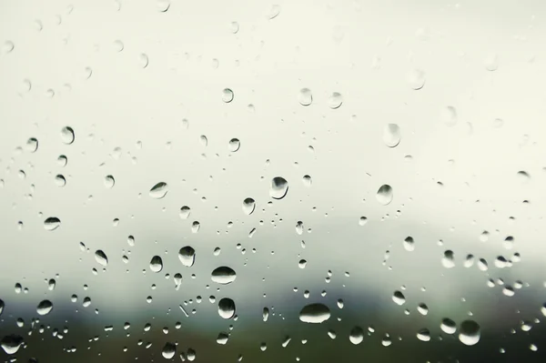 Krople deszczu na oknie. — Zdjęcie stockowe