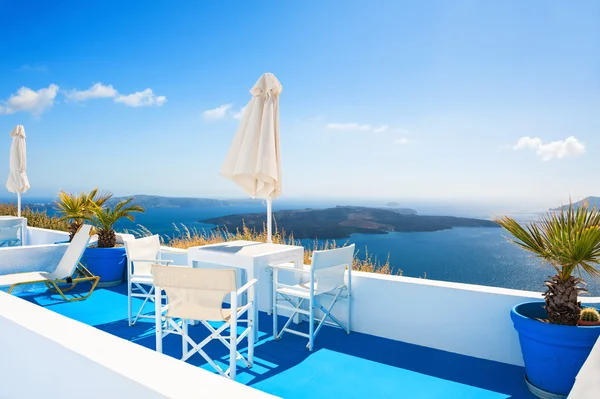 Vackra terrass med havsutsikt. — Stockfoto