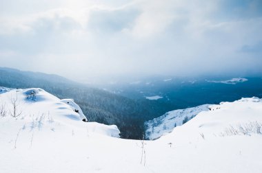 Güzel kış manzarası.