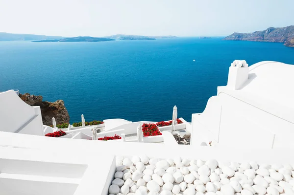 Bella vista dell'isola di santorini, Grecia . Foto Stock