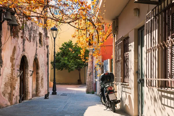 Улица Мбаппе в Ханье, остров Крит, Греция . — стоковое фото