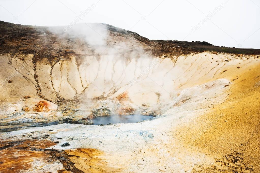 Seltun geothermal area in Krysuvik, Reykjanes peninsula, Iceland