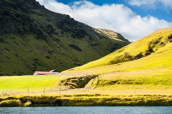 Paisagem rural no sul da Islândia — Fotografia de Stock