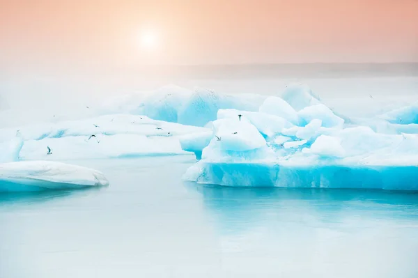 Jokulsarlon冰川泻湖，冰岛 — 图库照片