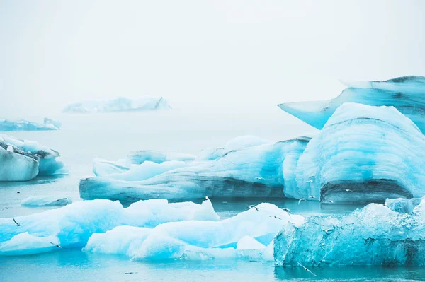 Ledovcová laguna Jokulsarlon, Island — Stock fotografie