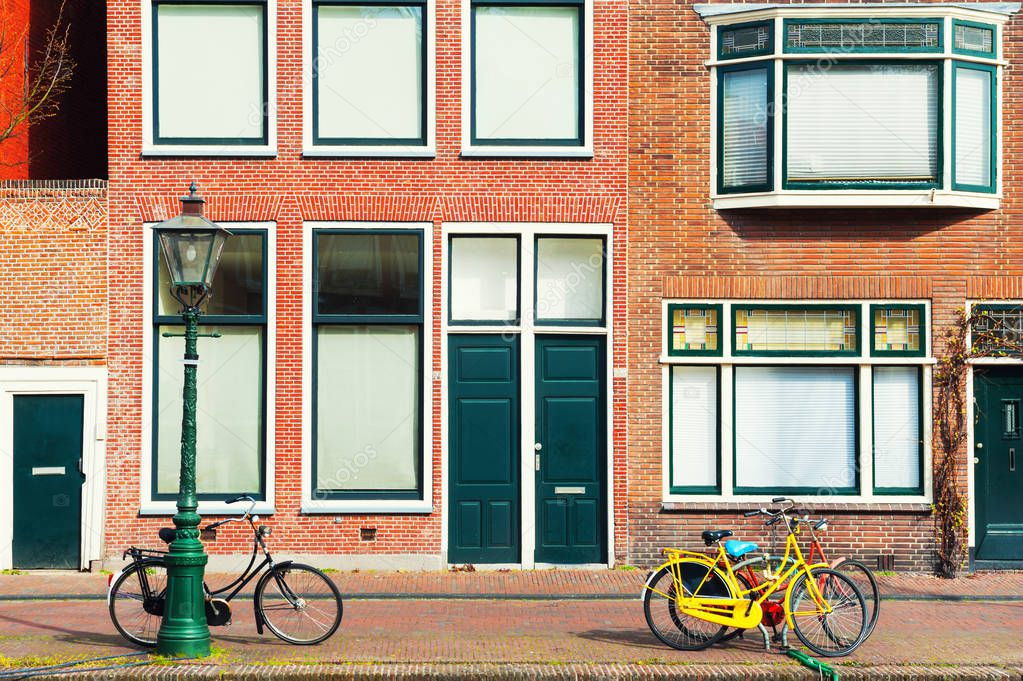 Traditional dutch architecture in Amsterdam, Netherlands