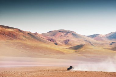 Çöl ve dağlar Altiplano, Bolivya Platosu üzerinde