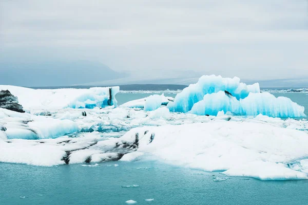 Lagoa glacial de Jokulsarlon, Islândia — Fotografia de Stock