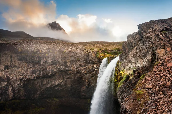 Vackra vattenfall i Grönland — Stockfoto