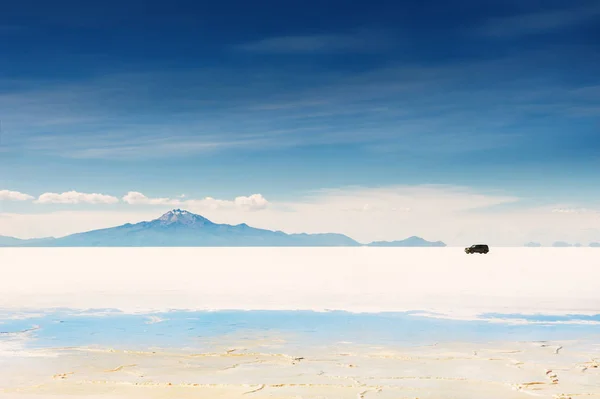 Sůl plochý Salar de Uyuni, Bolívie — Stock fotografie