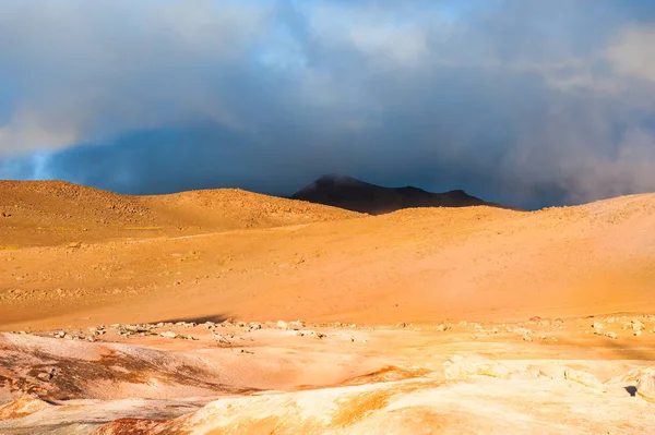 Sol de Manana, Altiplano, Bolivia — Foto Stock