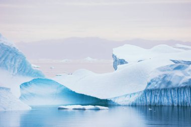 Icebergs in Greenland clipart