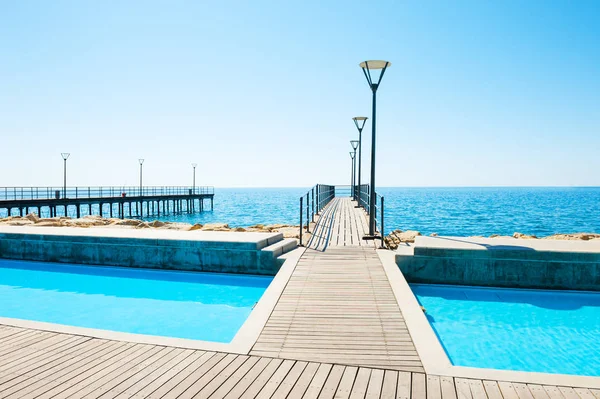 Sea promenade in Limassol, Cyprus — Stock Photo, Image