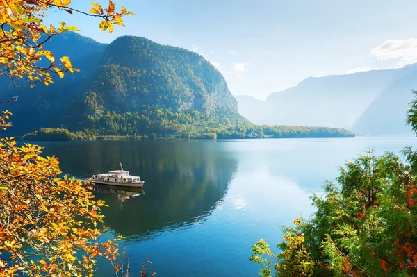 Lago Hallstatter en los Alpes austríacos — Foto de Stock