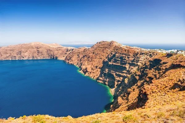 Vista panorâmica da ilha de Santorini, Grécia . — Fotografia de Stock