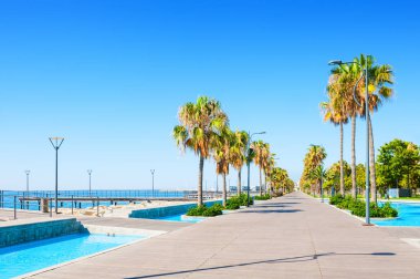 Güzel deniz sahil Limassol, Kıbrıs