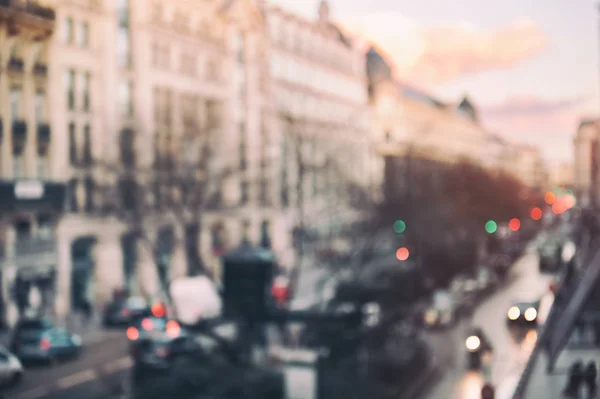 Blurred city background, street of Paris — Stock Photo, Image