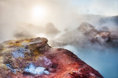 Geysers Sol de Manana Altiplano, Bolivya