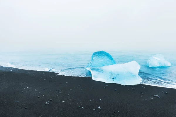 Παραλία Jokulsarlon ice, Ισλανδία. — Φωτογραφία Αρχείου
