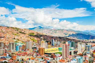 Panoramik kenti La Paz, Bolivya