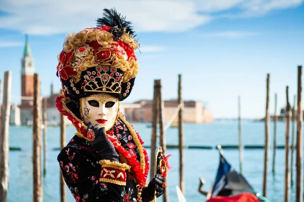 Beautiful Colorful Masks Traditional Venice Carnival February 2020 Venice Italy — Stock Photo, Image