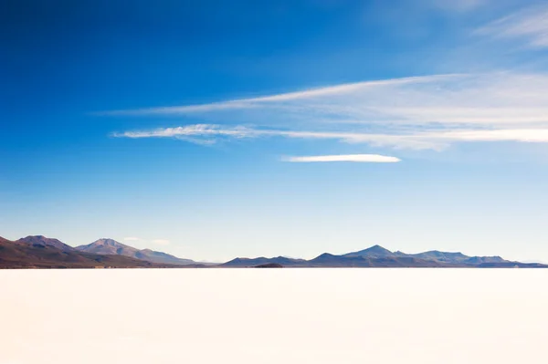 Superficie Sale Bianco Salar Uyuni Piatto Sale Bolivia Sud America — Foto Stock