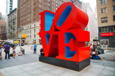 Heykel 55 Street New York'ta seviyorum