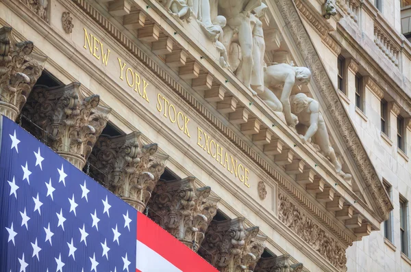 New York Stock Exchange gebouw in New York — Stockfoto