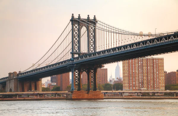 Ponte di Manhattan nella città di New York — Foto Stock