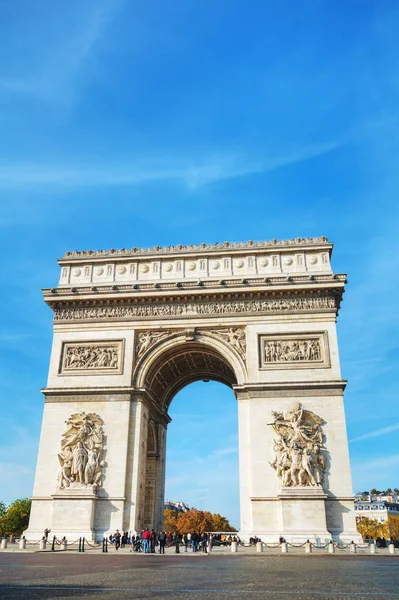 Der Triumphbogen in Paris, Frankreich — Stockfoto