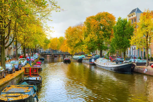 Amsterdam uitzicht op de stad — Stockfoto