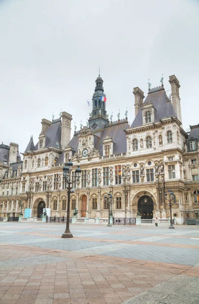 City Hall building (Hotel de Ville) in Paris — Stock Photo, Image