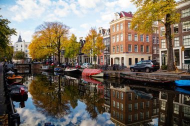 Amsterdam cityscape bakış