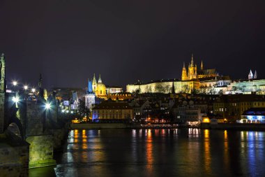 Prag eski şehir cityscape 