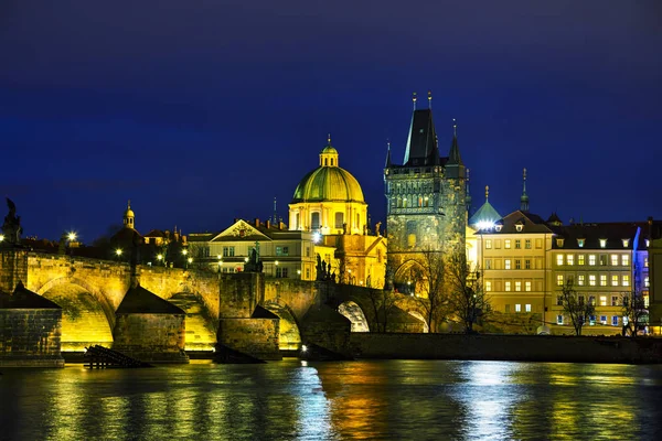 Prag'daki Charles Köprüsü Kulesi — Stok fotoğraf