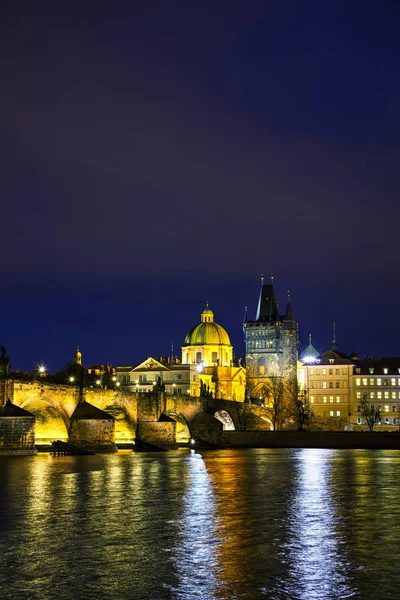 Torre da Ponte Charles em Praga — Fotografia de Stock