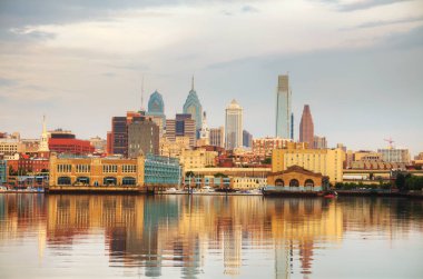 Philadelphia cityscape gündoğumu 