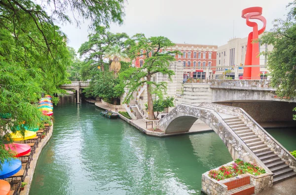 Passeggiata sul fiume a san antonio — Foto Stock