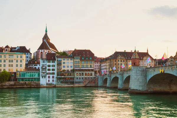 İsviçre Basel cityscape — Stok fotoğraf