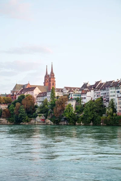 Basel stadsbilden i Schweiz Royaltyfria Stockbilder