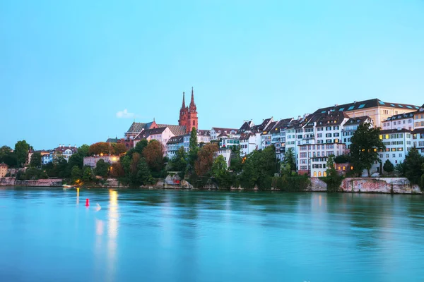 Basel stadsbilden i Schweiz Royaltyfria Stockfoton