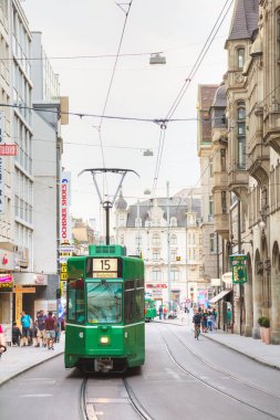 Basel Gerbergasse Street tramvay