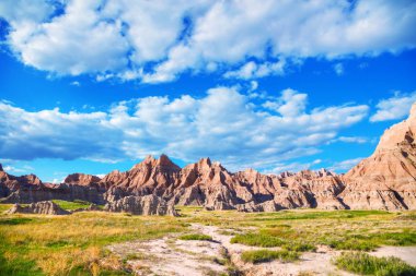 Scenic view badlands Ulusal Parkı, Güney dakota, ABD