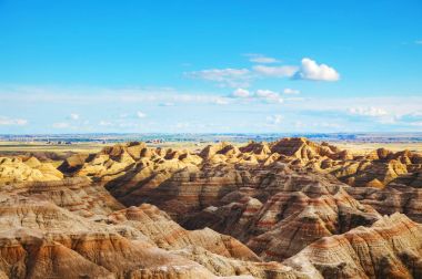 Scenic view badlands Ulusal Parkı, Güney dakota, ABD