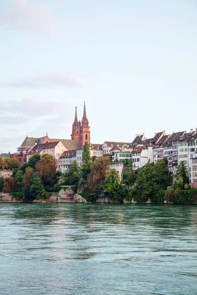 Basel cityscape na Suíça — Fotografia de Stock