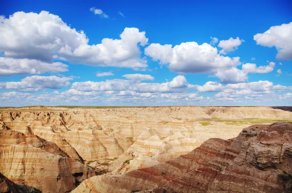 Vue panoramique du parc national Badlands, Dakota du Sud, États-Unis — Photo
