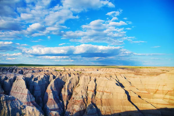 Vue panoramique du parc national Badlands, Dakota du Sud, États-Unis — Photo