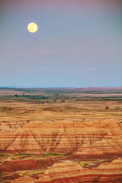 Festői kilátással a Badlands Nemzeti Park, Dél-Dakota, Amerikai Egyesült Államok — Stock Fotó