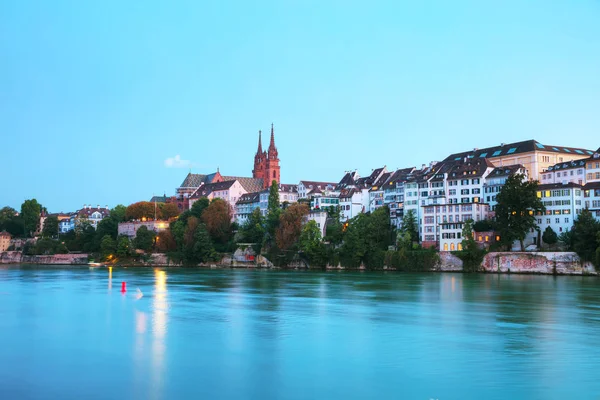 Basel stadsbilden i Schweiz Royaltyfria Stockbilder